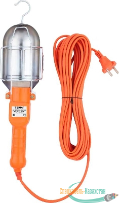 Светильник переносной с выключателем 60Вт 220В ПВС 2х0.75 10м IP20 TOKOV ELECTRIC TKE-SP-20-10M