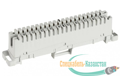 Плинт размыкаемый 6089 1 102-06 LSA PLUS на 10 пар маркировка 0-9 без цветов. обозначения KRONE 14603