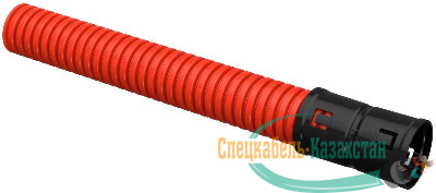 Труба гофрированная двустенная ПНД d40 с муфтой красн. (уп.50м) ИЭК CTG12-040-K04-050-R