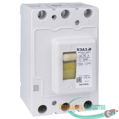 Выключатель авт. ВА57Ф35-340010 100А 1000Im 400AC УХЛ3 КЭАЗ 109286
