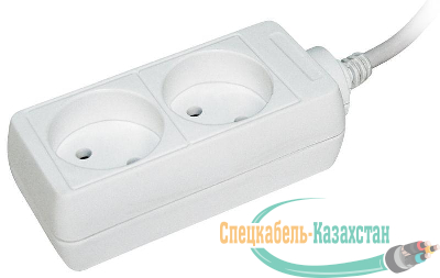 Удлинитель 2х5м без заземл. 10А IP20 У2 2P ИЭК WYP10-06-02-05-N