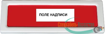 Оповещатель охранно-пожарный световой (табло) ОПОП 1-8 24В ВЫХОД Рубеж Rbz-077695