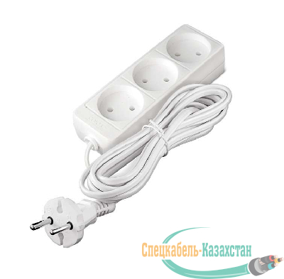Удлинитель 3х5м без заземл. 10А IP20 2.2кВт Союз 481S-1305
