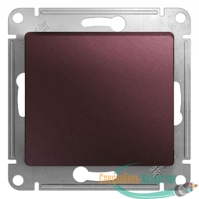 Механизм выключателя 1-кл. СП Glossa сх. 1 10А IP20 10AX баклажан. SchE GSL001111
