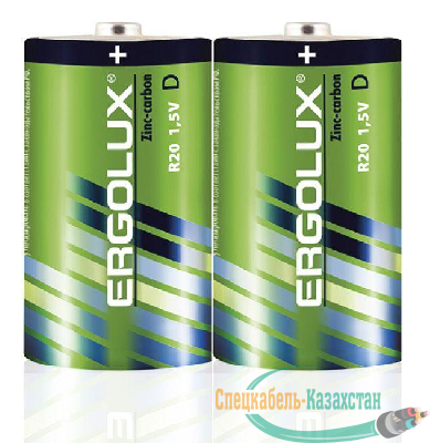 Элемент питания солевой R20 SR2 R20SR2 1.5В (уп.2шт.) Ergolux 12442