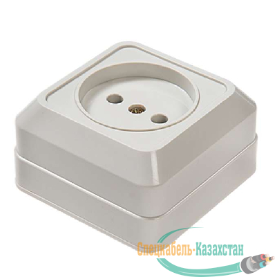 Розетка 1-м BOLLETO накл. 7022 бел. ASD / IN HOME 4680005959785