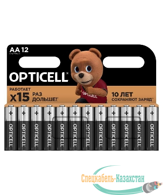 Элемент питания алкалиновый AA/LR6 (блист. 12шт) Basic Opticell 5051010