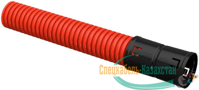 Труба гофрированная двустенная ПНД d50 с муфтой красн. (уп.50м) ИЭК CTG12-050-K04-050-R/CTG12-050-K04-050