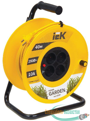 Удлинитель на катушке 4х40м без заземл. 10А IP20 УК40 "Garden" с термозащ. 2х1 ИЭК WKP23-10-04-40