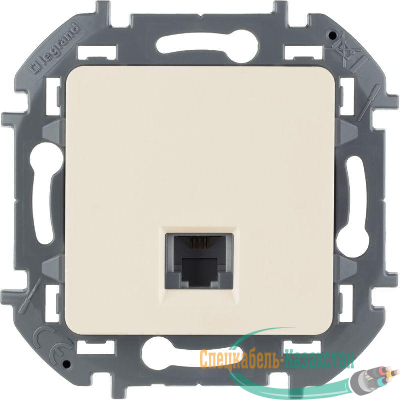 Розетка телефонная Inspiria RJ11 механизм сл. кость Leg 673821