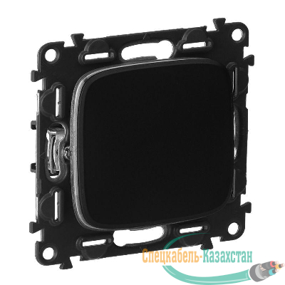 Переключатель 1-кл. СП Valena Allure 10АХ IP20 250В с лиц. панелью безвинт. зажимы антрацит Leg 752916