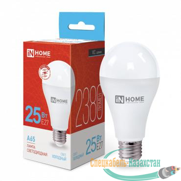 Лампа светодиодная LED-A65-VC 25Вт грушевидная 6500К холод. бел. E27 2380лм 230В IN HOME 4690612024103