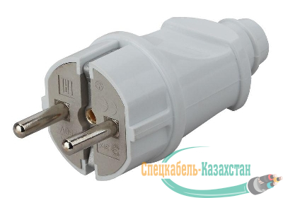 Вилка с заземл. прямая 16А бел. Vx2-W ЭРА Б0039673