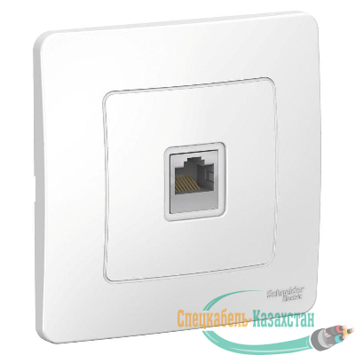 Розетка компьютерная 1-м СП BLANCA RJ45 кат.5e бел. SchE BLNIS045001