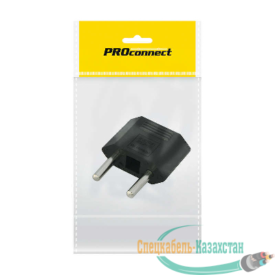Переходник сетевой плоский "Тефаль" черн. (инд. упак.) PROCONNECT 11-1042-9