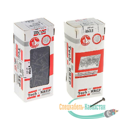 Саморез 3.8х45 гипсокартон-дерево (уп.200шт) коробка Tech-Krep 102124