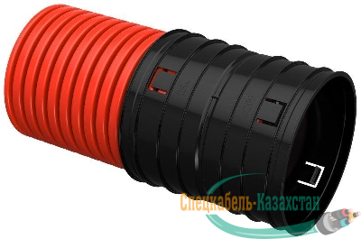 Труба гофрированная двустенная ПНД жесткая d200мм (уп.6м) ELASTA IEK EA-TG13-2-1-2-200-006-K04