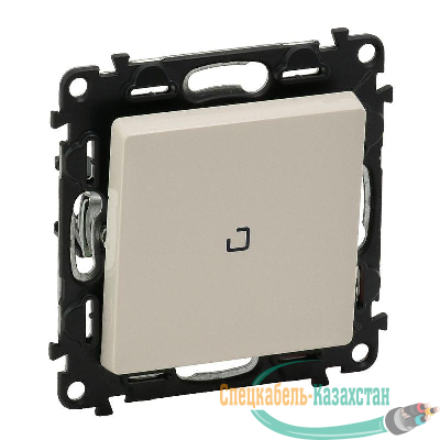 Механизм выключателя 1-кл. СП Valena Life 10А IP20 250В 10АХ с подсветкой с лиц. панелью сл. кость Leg 752510