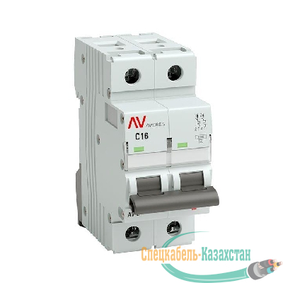 Выключатель автоматический модульный 2п C 16А 6кА AV-6 AVERES EKF mcb6-2-16C-av