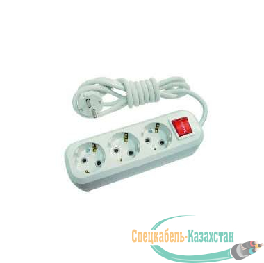 Удлинитель 3х2м с заземл. с выкл.16А IP20 Makel MGP212