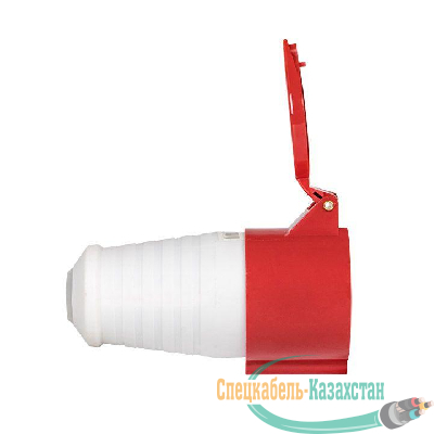 Розетка кабельная 16А 380В 3P+РЕ+N IP44 (215) EKF ps-215-16-380
