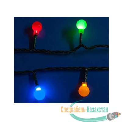 Гирлянда светодиодная «Разноцветные шарики» ULD-S0280-020/DGA MULTI IP20 COLORBALLS с контроллером 20LED (дл.2.8м) Uniel 11093