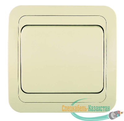 Переключатель проходной 1-кл. СП Mimoza 10А IP20 крем./крем. Makel 25005