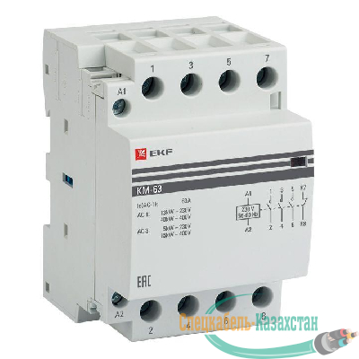 Контактор модульный КМ 63А 3NО+NC (3 мод.) EKF km-3-63-31