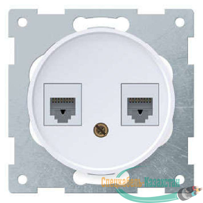 Механизм розетки комп. 2-м СП Florence RJ45 кат.5e бел. 1E20901300 OneKeyElectro 2172772