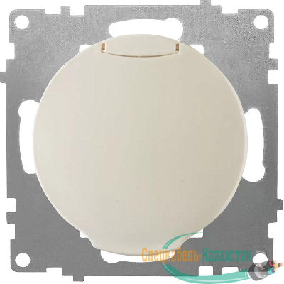 Розетка 1-м СП Florence 16А IP20 с заземл. с крышкой винтов. клеммы механизм беж. (1E10501301) OneKeyElectro 2172791