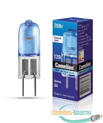Лампа галогенная JC 20Вт 12В g4 COOL Camelion 11465