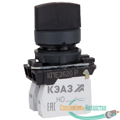 Переключатель КПЕ2620Р 2но+0нз ручка фикс 3поз IP65черн. КЭАЗ 248267