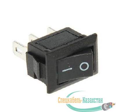 Выключатель клавишный 250В 3А (3с) ON-ON черн. Micro (RWB-102) Rexant 36-2030