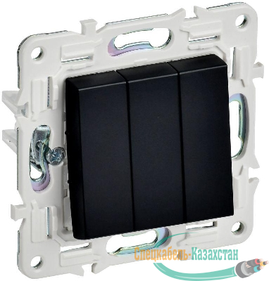 Выключатель 3-кл. SKANDY 10А SK-V11Bl черн. IEK SK-V30-0-10-K02