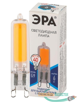 Лампа светодиодная STD LED JCD-6W-GL-840-G9 JCD 6Вт капсульная 4000К нейтр. бел. G9 Эра Б0049086