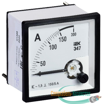Амперметр Э47 72х72мм 150/5А кл. точн. 1.5 IEK IPA10-6-0150-E