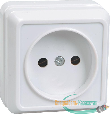 Розетка 1-м ОП Октава 10А IP20 без заземл. бел. IEK ERO10-K01-10-DC