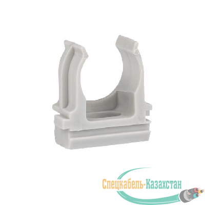 Держатель для труб (клипса) d20мм сер. (уп.10шт) Plast EKF derj-z-20n-r