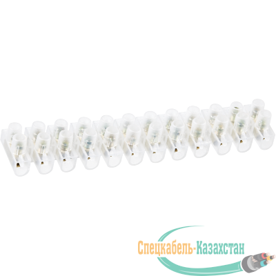 Колодка клеммная 2.5х10кв.мм 12 пар NTB-UPE-S12-10/WH-r полиэтилен бел. (уп.2шт) NAVIGATOR 71915