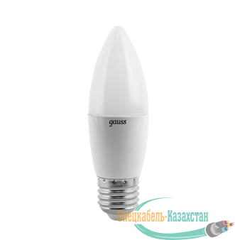 Лампа светодиодная Black 6.5Вт свеча 4100К бел. E27 550лм 150-265В Gauss 103102207