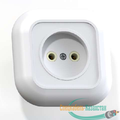 Розетка 1-м СП Валентина 10А IP20 РС10-153 бел. Кунцево 7651