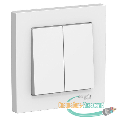Выключатель 2-кл. ATLAS DESIGN (сх.5) 10АХ в сборе бел. SchE ATN000152