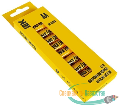 Элемент питания алкалиновый AA/LR6 Alkaline бокс (уп.10шт) IEK ABT-LR06-OP-B10