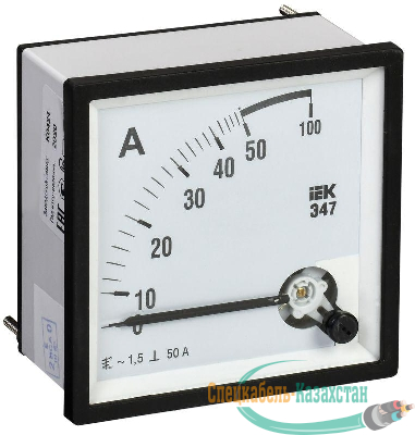 Амперметр Э47 72х72мм 50А кл. точн. 1.5 IEK IPA10-6-0050-E