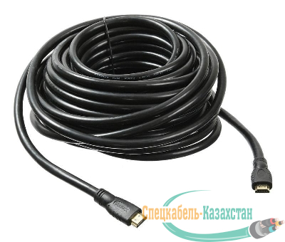 Кабель аудио-видео HDMI 2.0 HDMI (m)/HDMI (m) 15м. позолоч. контакты черн. (BHP HDMI 2.0-15) BURO 1147080