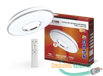 Светильник светодиодный COMFORT ORION 75Вт 230В 3000-6500К 6000лм 500х100мм с пультом ДУ IN HOME 4690612035154