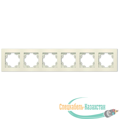 Рамка 6-м Афина универс. сл. кость (ivory) Universal A1043-I