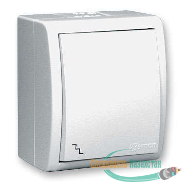 Выключатель проходной 1-кл. ОП Simon15 10А IP54 бел. Simon 1594201-030