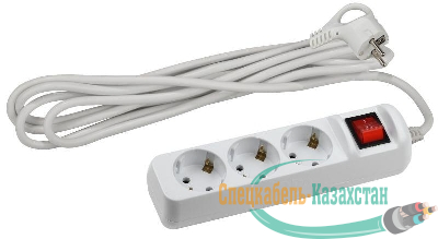 Удлинитель 3х5м с заземл. 10А IP20 UX-3es-5m ПВС 3х0.75 с выкл. Эра Б0035755