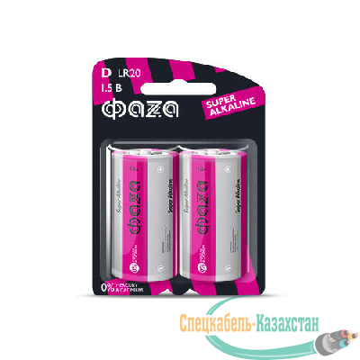 Элемент питания алкалиновый LR20 Super Alkaline BL-2 (уп.2шт) ФАZА 4897062858535